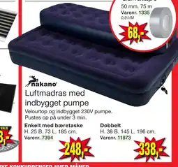 Harald Nyborg Luftmadras med indbygget pumpe tilbud