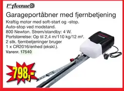 Harald Nyborg Garageportåbner med fjernbetjening tilbud