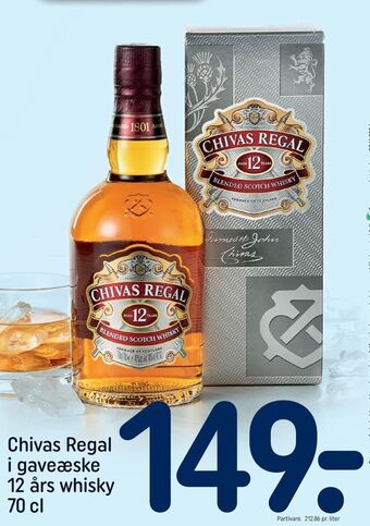 REMA 1000 Chivas Regal i gaveæske 12 års whisky tilbud