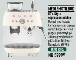 Imerco 50's Style espressomaskine tilbud