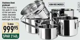 Imerco Stainless Steel grydesæt tilbud