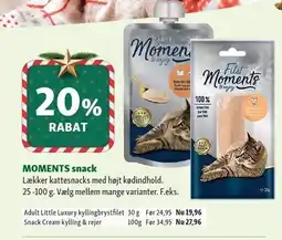 Maxi Zoo MOMENTS snack 25-100 g tilbud