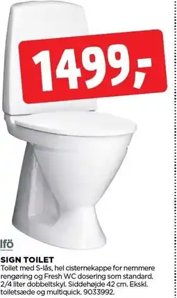 jem & fix SIGN TOILET tilbud