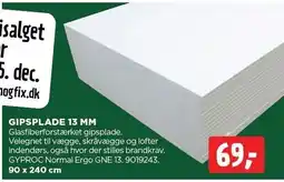 jem & fix GIPSPLADE 13 MM tilbud