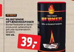 jem & fix BURNER PEJSETØNDE OPTÆNDINGSPOSER tilbud