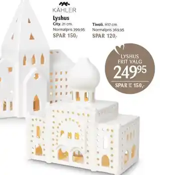 Kop & Kande KÄHLER Lyshus tilbud