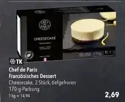 CHEF DE PARIS Französisches Dessert
