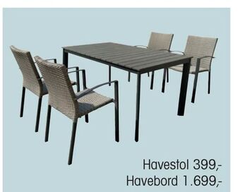 Daells Bolighus Havestol tilbud