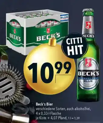 Citti BECK'S Bier tilbud