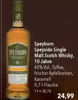 Citti SPEYBURN Speyside Single Malt Scotch Whisky, 10 Jahre tilbud