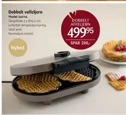 Kop & Kande Dobbelt vaffeljern tilbud