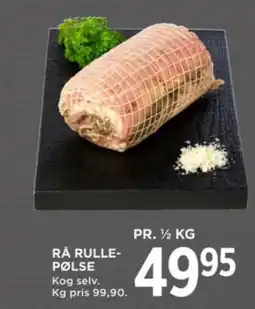 MENY Rå rulle- pølse tilbud