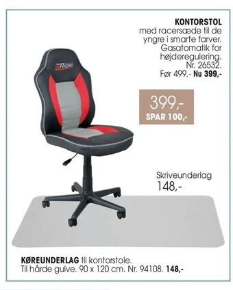 Daells Bolighus Kontorstol tilbud