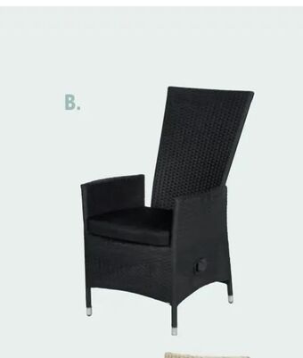 Daells Bolighus RECLINER HAVESTOL justerbar ryg, aluminiumsstel og sort polyrattanflet tilbud