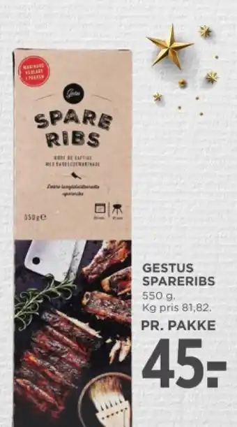 MENY Gestus spareribs tilbud