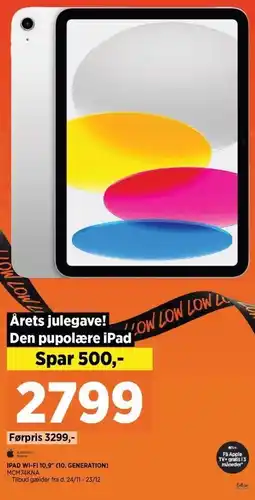 Power IPAD WI-FI 10,9'' (10. GENERATION) tilbud