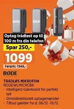 Power TRÅDLØS MIKROFON tilbud