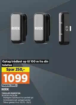 Power TRÅDLØS MIKROFON tilbud