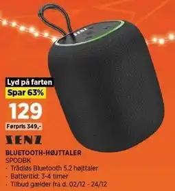 Power BLUETOOTH-HØJTTALER tilbud