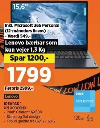 Power IDEAPAD 1 tilbud