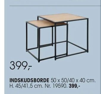 Daells Bolighus Indskudsborde tilbud