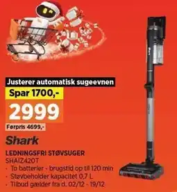 Power LEDNINGSFRI STØVSUGER tilbud