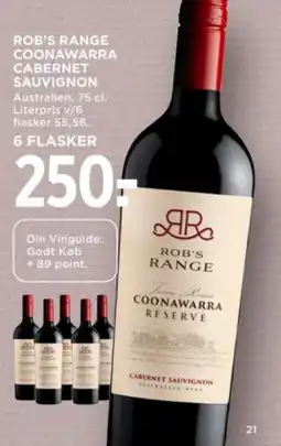 MENY Rob's range coonawarra cabernet sauvignon tilbud