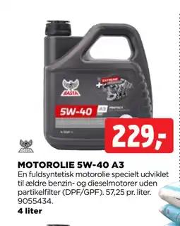 jem & fix MOTOROLIE 5W-40 A3 tilbud