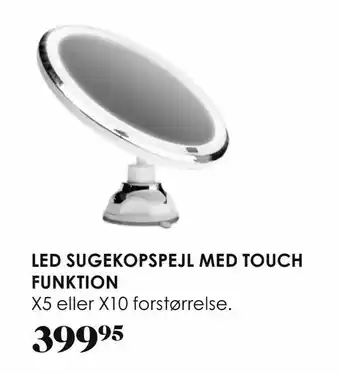 Matas Led sugekopspejl med touch funktion tilbud