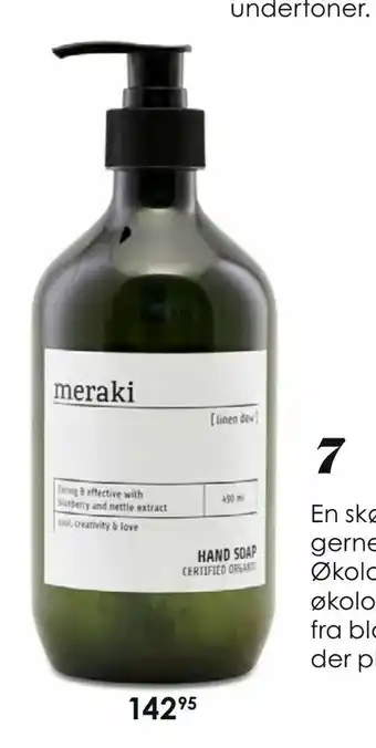 Matas Meraki linen dew håndsæbe tilbud