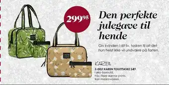 2-Delt Karen Toilettaske Sæt