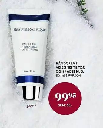 Matas Håndcreme velegnet til tør og skadet hud tilbud