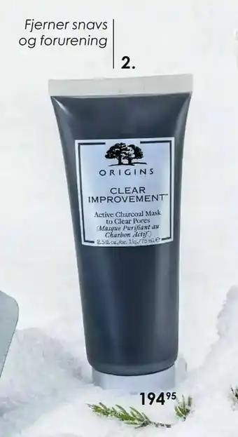Matas Origins clear improvement active charcoal mask tilbud