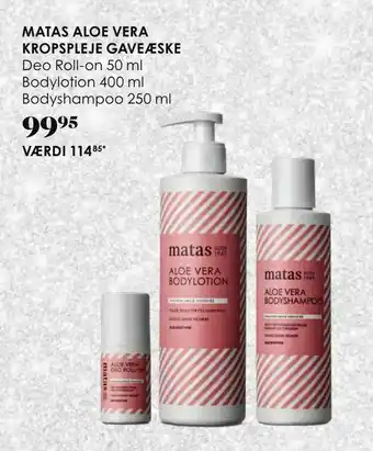 Matas Matas aloe vera kropspleje gaveæske tilbud