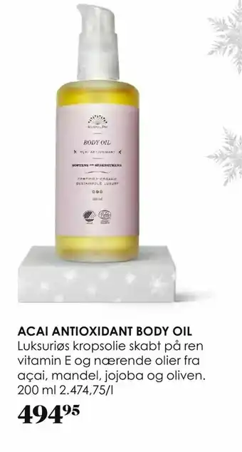 Matas Acai antioxidant body oil tilbud