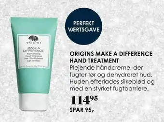 Matas Origins make a difference hand treatment tilbud