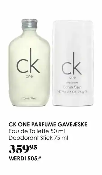 Ck one parfume gaveæske