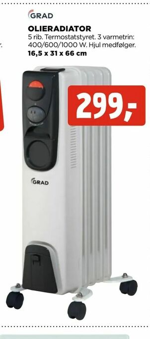 jem & fix Olieradiator tilbud