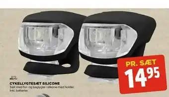 jem & fix Cykellygtesæt silicone tilbud