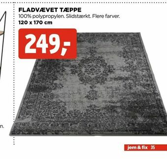 jem & fix Fladvævet tæppe tilbud