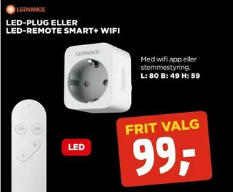 jem & fix Led-plug eller led-remote smart+ wifi tilbud