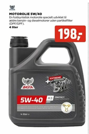 jem & fix Motorolie 5w/40 tilbud