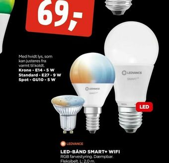 jem & fix Led-pære smart+ wifi tilbud