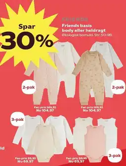 Kvickly Friends basis body eller heldragt tilbud