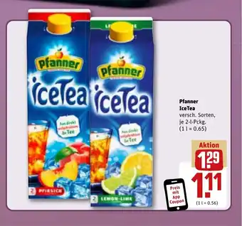 REWE Pfanner icetea tilbud