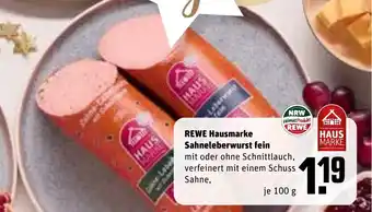 REWE Rewe hausmarke sahneleberwurst fein tilbud