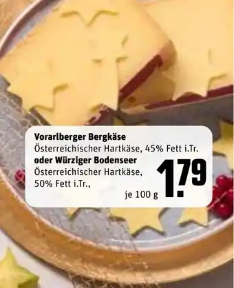 REWE Vorarlberger bergkäse tilbud