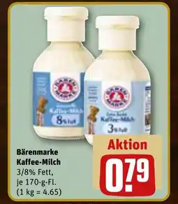 REWE Bärenmarke kaffee-milch tilbud