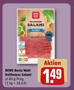 REWE Rewe beste wahl delikatess salami tilbud