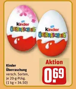 REWE DE Kinder überraschung tilbud